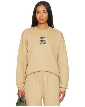 7 DAYS ACTIVE Organic Fitted Crewneck - Natural