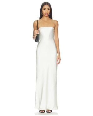 Norma Kamali Bias Strapless Gown - White