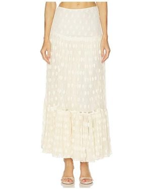 Ulla Johnson Vera Lace High Waist Maxi Skirt - Natural
