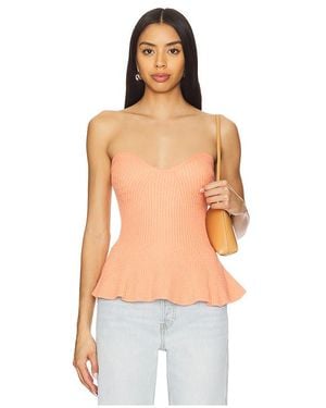 Line & Dot Saffy Peplum Top - Blue