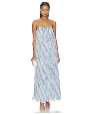 Astr Aileen Dress - Blue