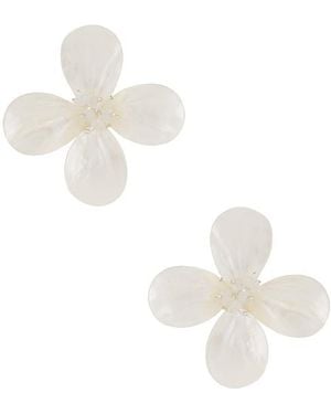 Shashi Coquina Earring - White