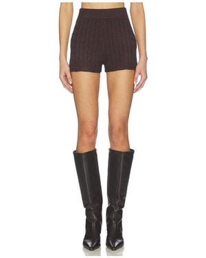 Show Me Your Mumu X Revolve Throw On Shorts En Color Marrón Talla (También En Xs, S, M, Xl, Xxl) - Negro