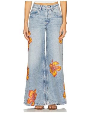 Free People Hose Palisades - Blau