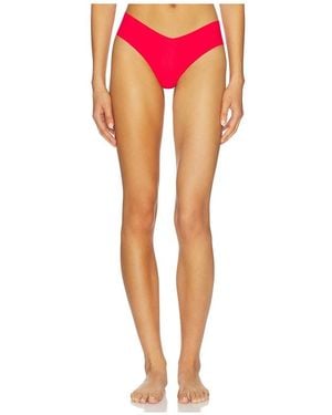 Commando Invisible Rib Thong - Red