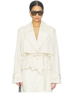 Joe's Jeans The Liz Cropped Trench Coat - White