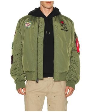 Alpha Industries X Keith Haring Ma-1 Reversible Jacket - Green