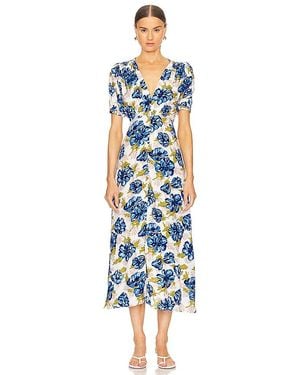 Faithfull the Brand Bellavista Midi Dress - Blue