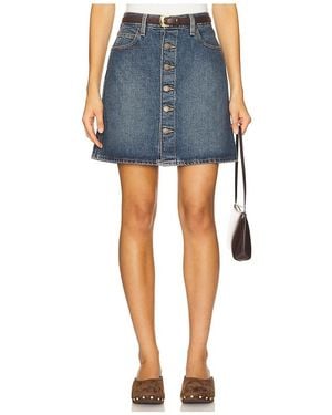 Levi's Retro Button Front Skirt - Blue