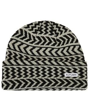 Autumn Headwear Chevron Beanie - Black