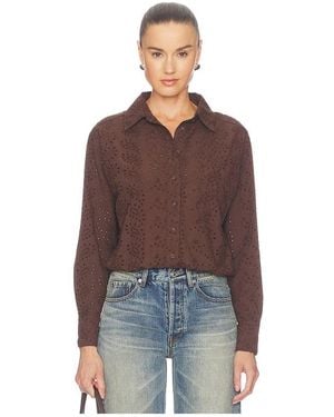 Bobi Fallon Button Up - Brown