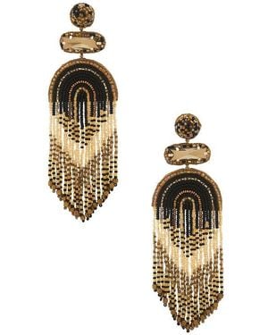 Deepa Gurnani Pendientes Ishani En ,Metallic Brronze Talla - Metálico