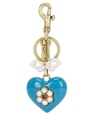 COACH Heart Bag Charm - Blue