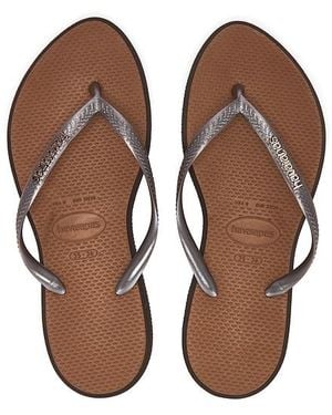 Havaianas Sandale Slim Point - Braun