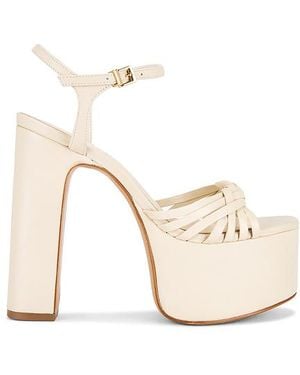 SCHUTZ SHOES Tara Platform Sandal - Natural