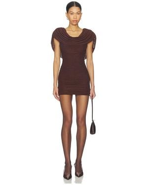ALL THE WAYS Camille Mini Dress - Brown
