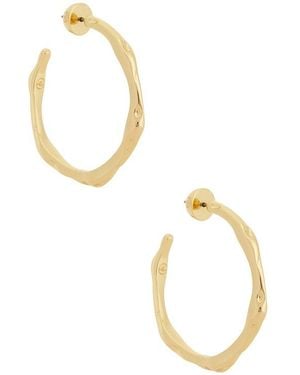 Ettika Classical Wave Hoops - Metallic