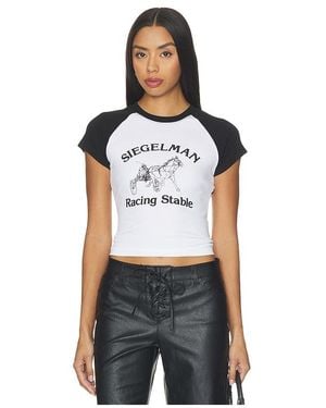 Siegelman Stable Short Sleeve Racing Stable Raglan Tee - Black