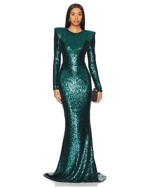 Zhivago Forte Sequin Gown - Green