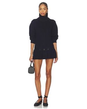 ROKH Detachable Peplum Knit - Blau