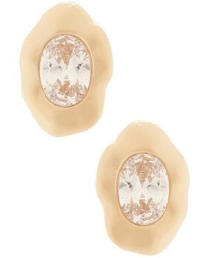 Ettika Ohrstecker Molten Glow Studs - Weiß