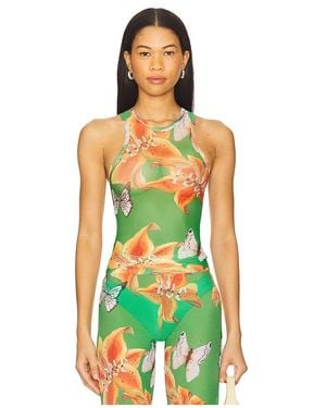 Juliet Johnstone Mesh Tank Top - Green
