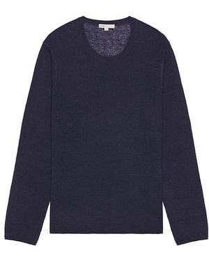 Onia Kevin Crewneck Linen Jumper - Blue