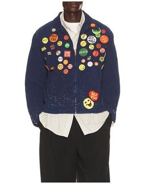 MadeWorn Button Ban Jacket - Blue