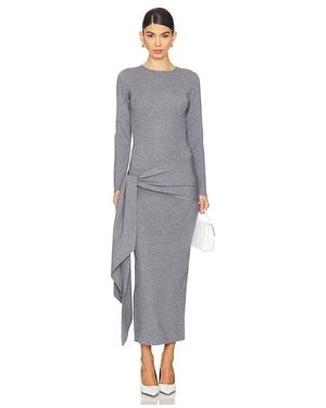 Line & Dot Alira Dress - Gray