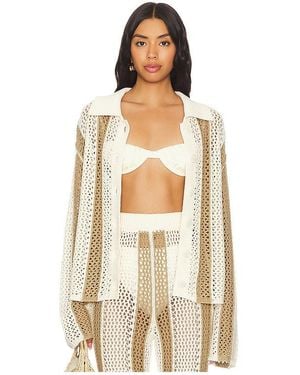 Lovers + Friends Kerim Stripe Top - Natural