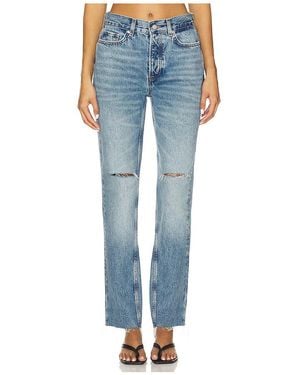 Anine Bing Pierna Recta Bruno En Color Azul Talla (También En 24, 25, 26, 27, 28, 29)