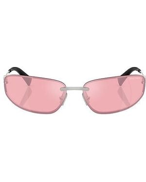 Miu Miu Oval Sunglasses - Pink