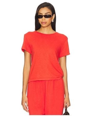 PERFECTWHITETEE Recycle Cotton Slim Crew Tee - Red