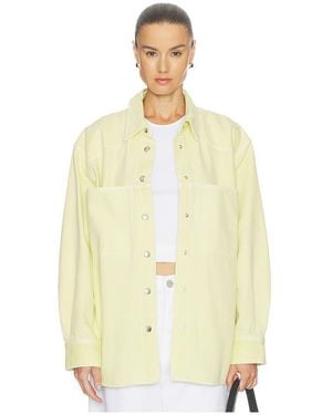 Agolde Laria Shirt En Color Amarillo Talla (También En Xs, S, M)
