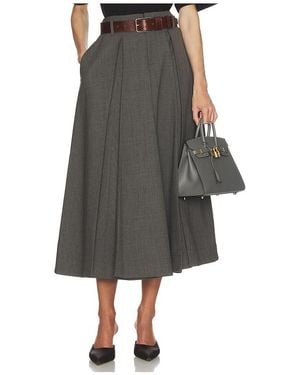 Helsa Falda Wool Blend Pleated En Color Gris Talla (También En Xxs, Xs, S)