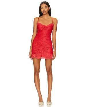 For Love & Lemons Della Mini Dress - Red