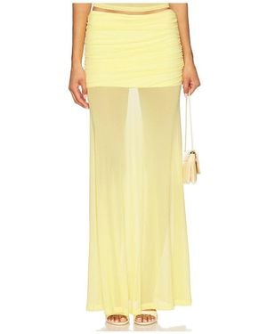 Runaway the Label X Revolve Meila Maxi Skirt - Yellow