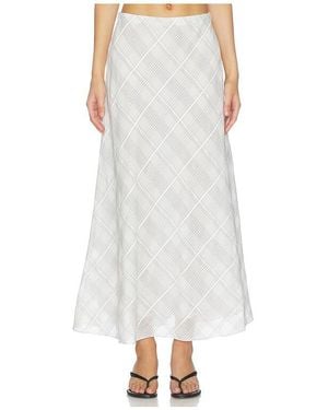 Rag & Bone JUPE LONGUE WREN en White - Blanc