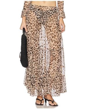 Indah Willow Boho Maxi Skirt - Natural