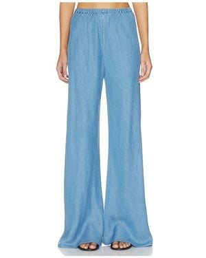 La Ligne Garment Dyed Colby Pants - Blue