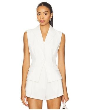 Generation Love Ärmelloser Blazer Jenna - Weiß