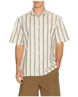 Barbour Barkend Striped Summer Shirt - Natural
