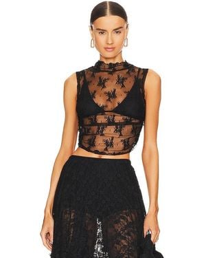 Free People X Intimately Fp Solid Nice Try Muscle Top - Black
