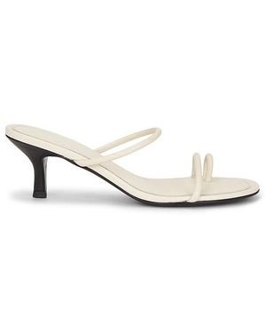 St. Agni Minimal Strap Heel - White