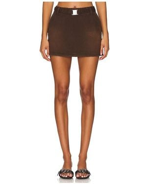 SER.O.YA Marquise Mid Rise Mini Skirt - Black