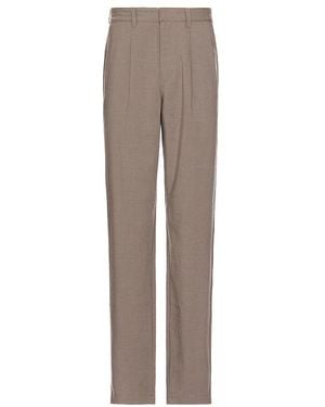Saturdays NYC Wool Gabardine Pintuck Trousers - Natural