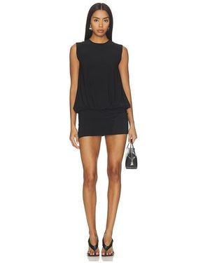 Norma Kamali Babydoll Mini Dress - Black