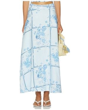 FAVORITE DAUGHTER The There For You Skirt - Blue