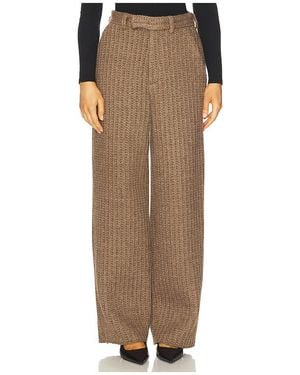 GIUSEPPE DI MORABITO Waffle Knit Pant - Brown