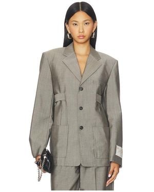 Alexander Wang Blazer En Color Gris Talla (También En Xs, S, M) - Multicolor